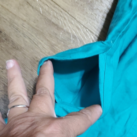 Trina Turk X INC Teal Lace-Up Mini Dress - Picture 8 of 8